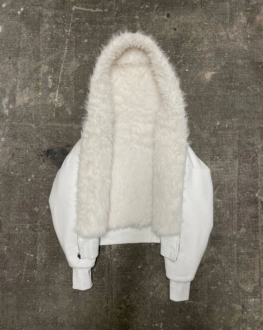 YETI FUR REVERSIBEL ZIP HOODIE